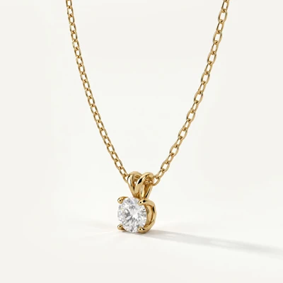 Split Bail Lab Diamond Solitaire Necklace (½ ct.)