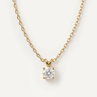 Split Bail Lab Diamond Solitaire Necklace (½ ct.)