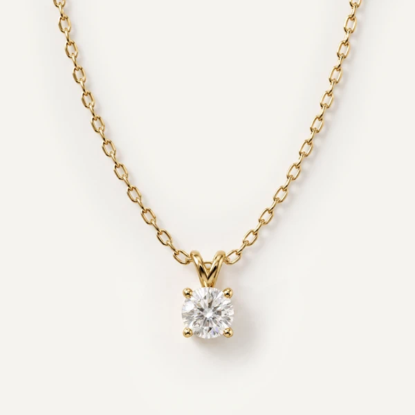 Split Bail Lab Diamond Solitaire Necklace (½ ct.)
