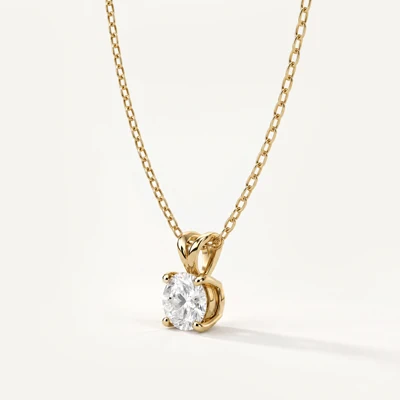 Split Bail Lab Diamond Solitaire Necklace (¾ ct.)