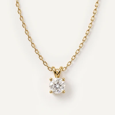 Split Bail Lab Diamond Solitaire Necklace (¾ ct.)