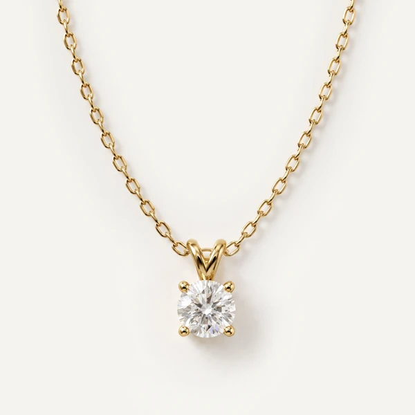 Split Bail Lab Diamond Solitaire Necklace (¾ ct.)