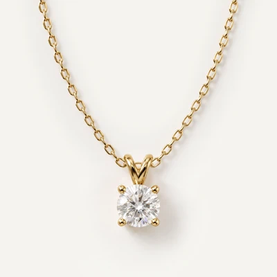 Split Bail Lab Diamond Solitaire Necklace (1.00 ct.)