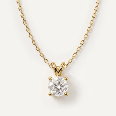 Split Bail Lab Diamond Solitaire Necklace (1.50 ct.)