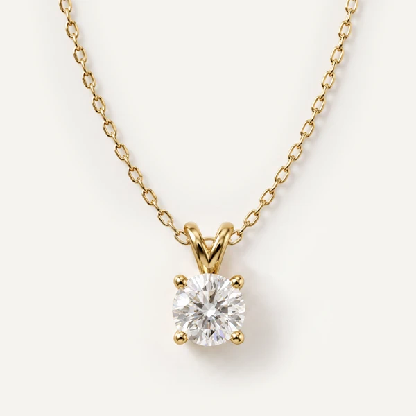 Diamond Necklaces Split Bail Lab Diamond Solitaire (1.50 ct.)
