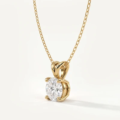 Split Bail Lab Diamond Solitaire Necklace (2.00 ct.)