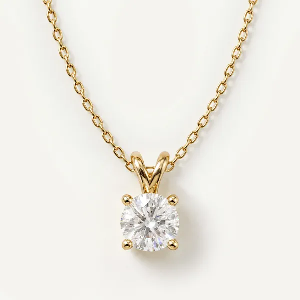 Split Bail Lab Diamond Solitaire Necklace (2.00 ct.)