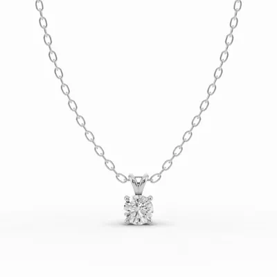 Split Bail Lab Diamond Solitaire Necklace (¼ ct.)