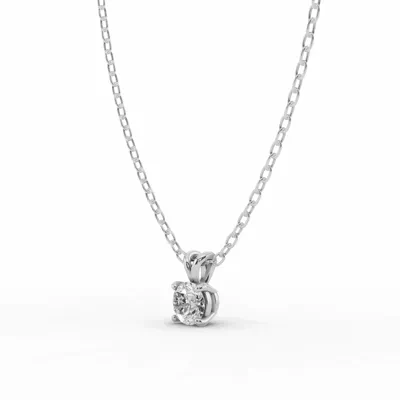 Split Bail Lab Diamond Solitaire Necklace (¼ ct.)