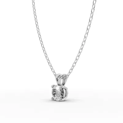 Split Bail Lab Diamond Solitaire Necklace (½ ct.)