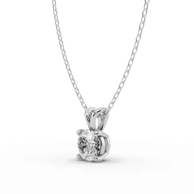 Split Bail Lab Diamond Solitaire Necklace (1.00 ct.)