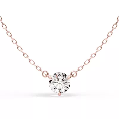 3-Prong Lab Diamond Solitaire Necklace (3/4 ct.)