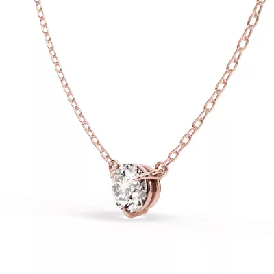 3-Prong Lab Diamond Solitaire Necklace (3/4 ct.)