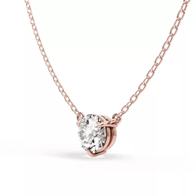 3-Prong Lab Diamond Solitaire Necklace (1 ct.)