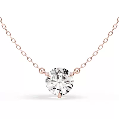 3-Prong Lab Diamond Solitaire Necklace (2 ct.)