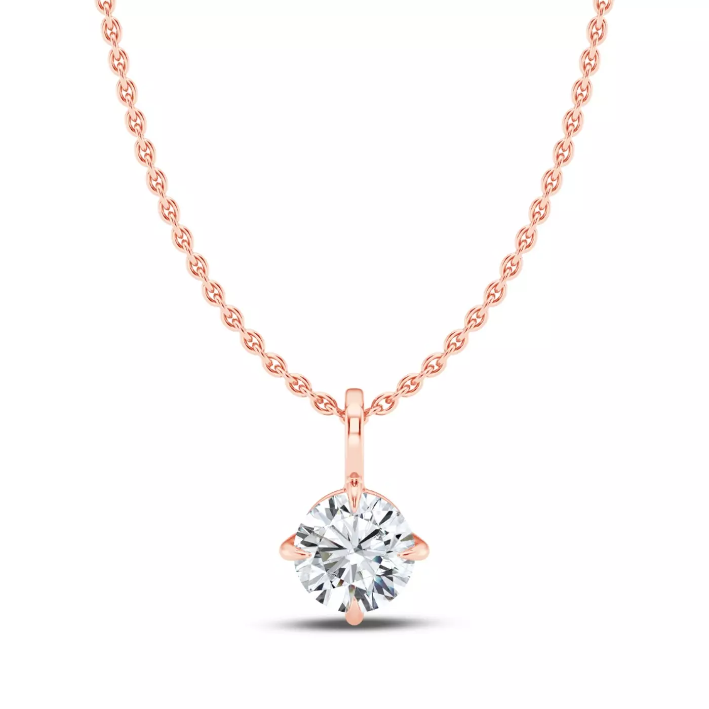 Classic Solitaire 14K Rose Gold Engagement Ring