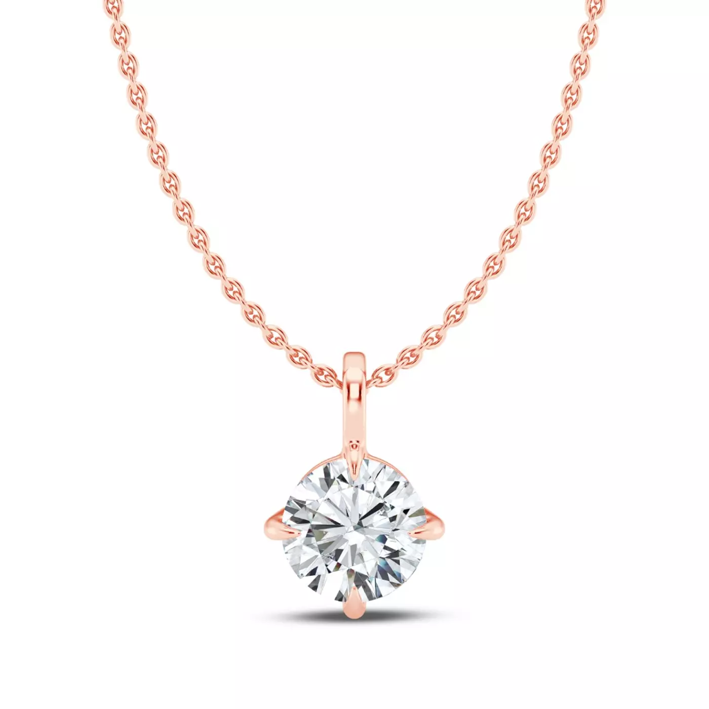 Classic Solitaire 14K Rose Gold Engagement Ring