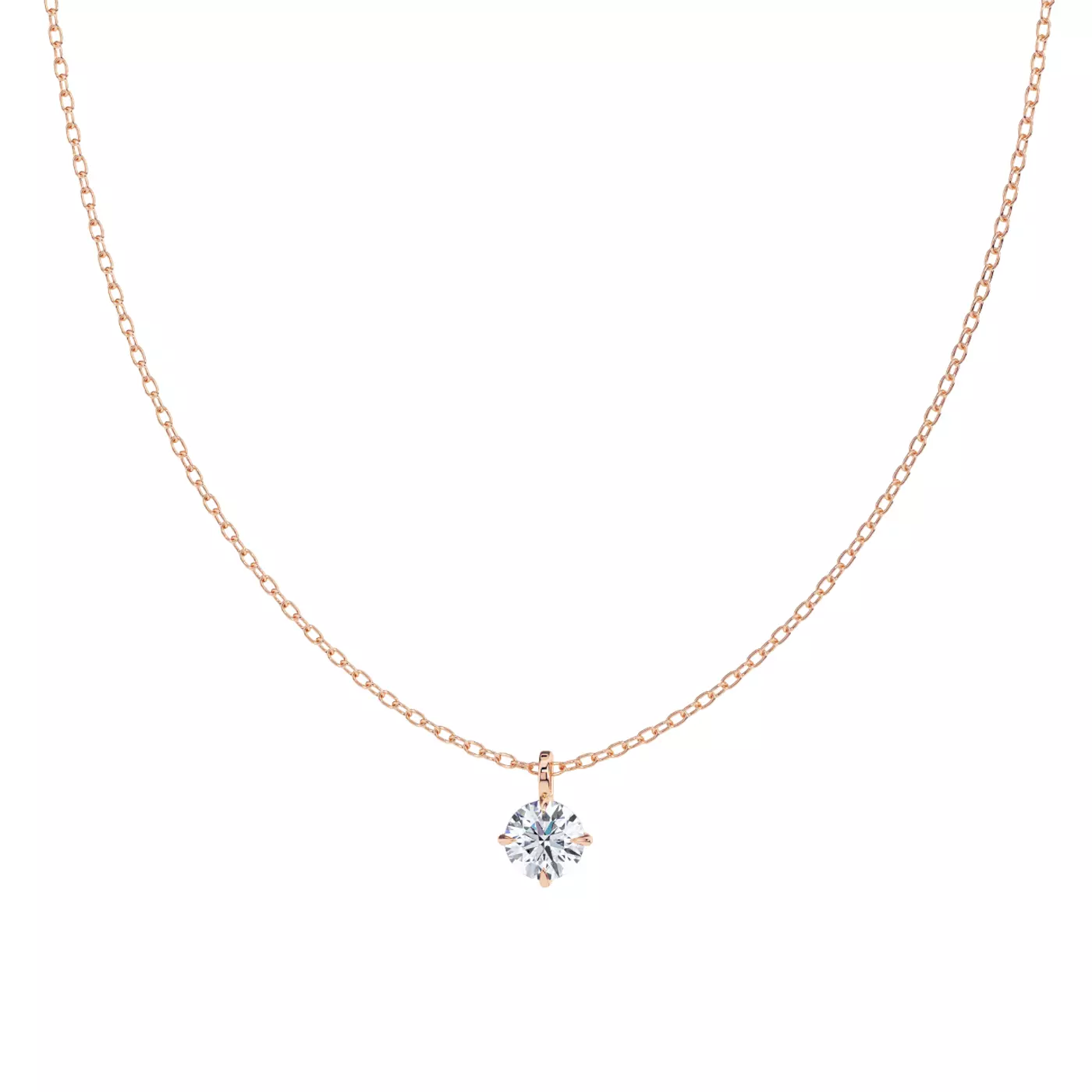 Classic Solitaire 14K Rose Gold Engagement Ring