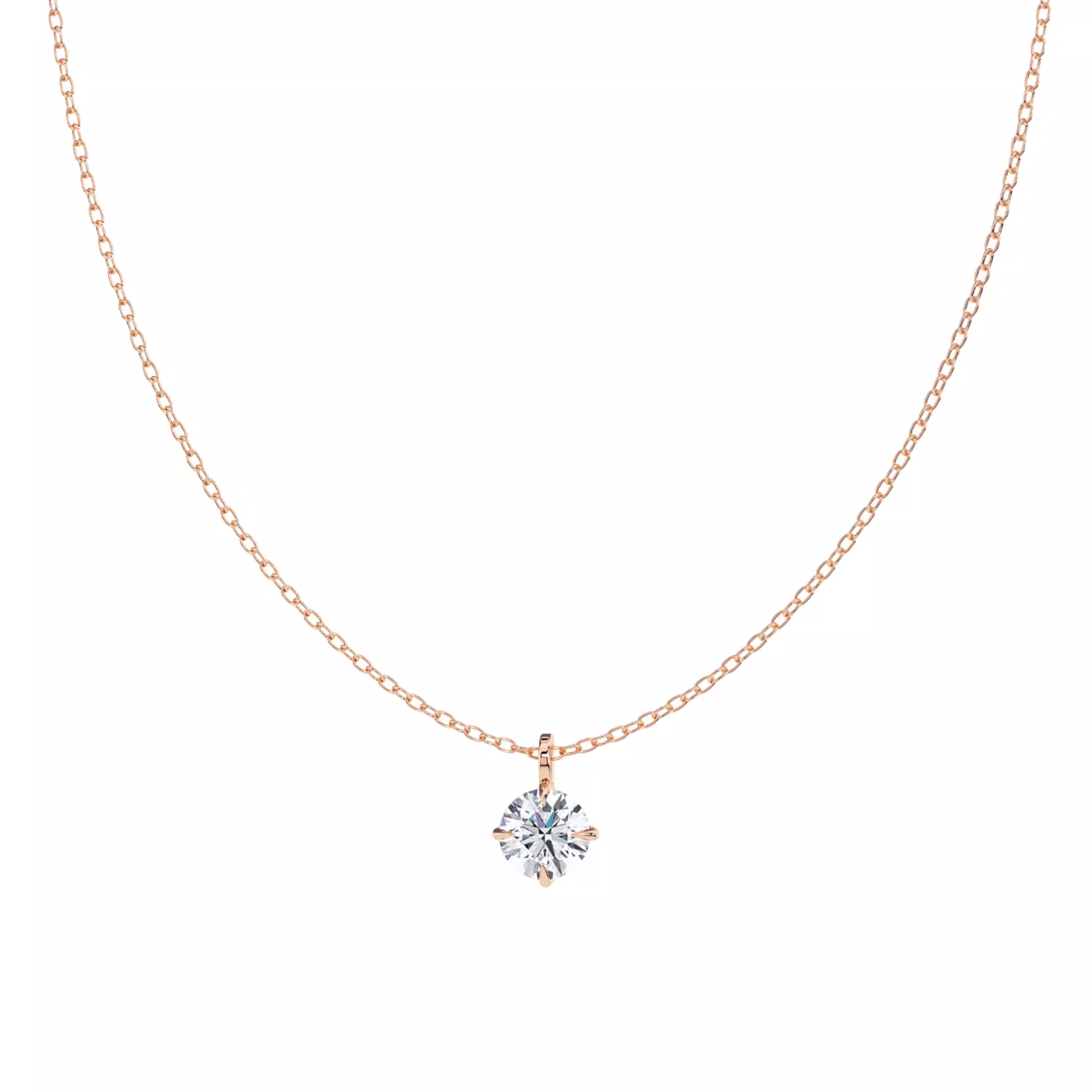 Classic Solitaire 14K Rose Gold Engagement Ring