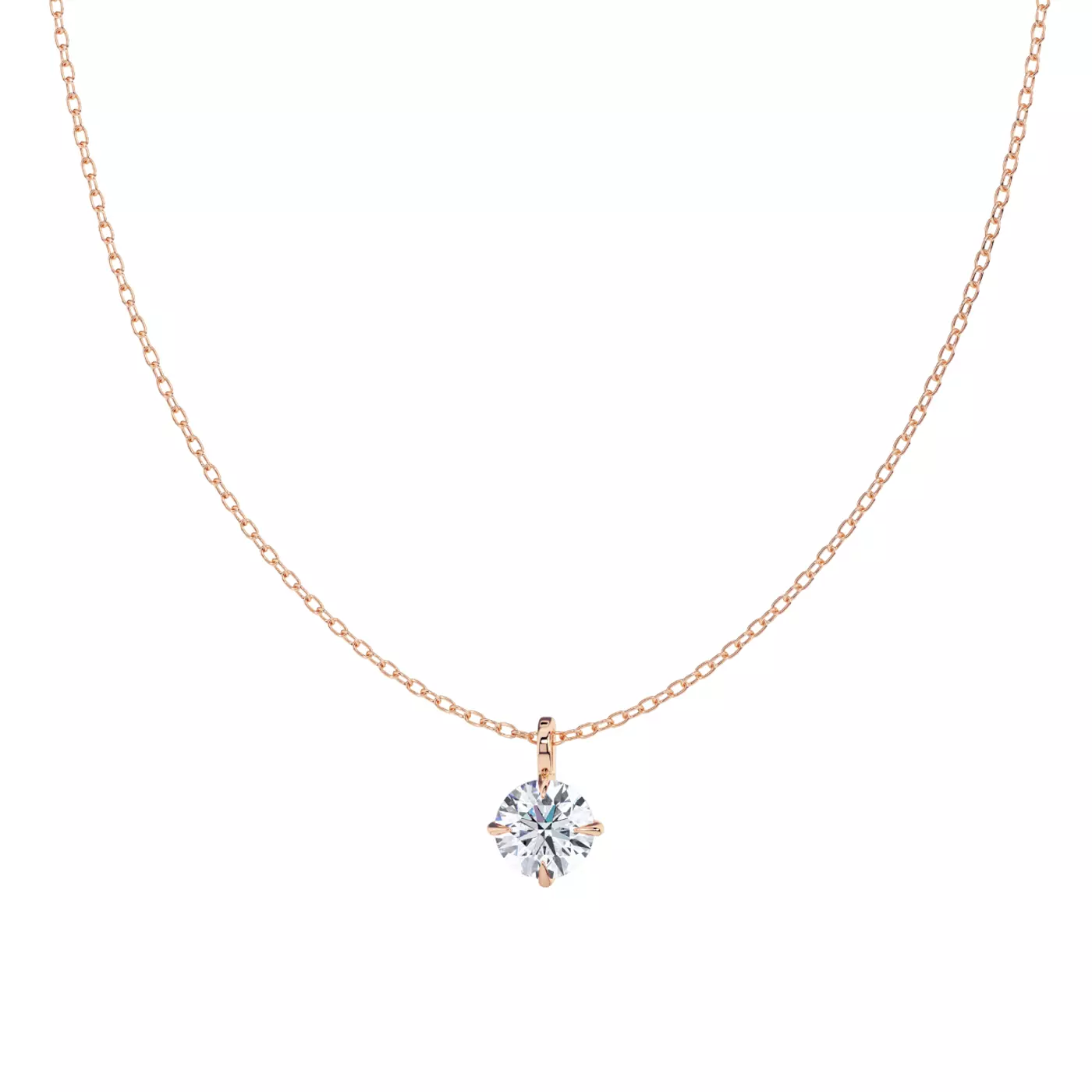 Classic Solitaire 14K Rose Gold Engagement Ring