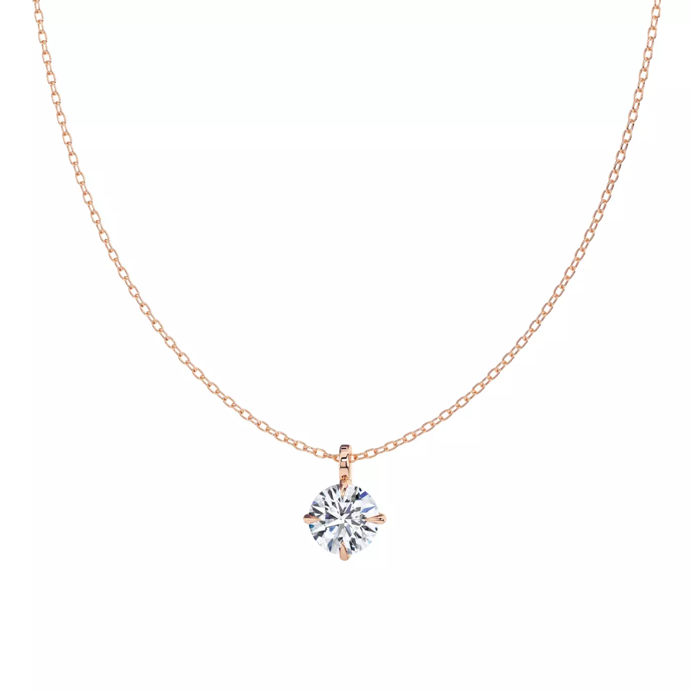 Classic Solitaire 14K Rose Gold Engagement Ring