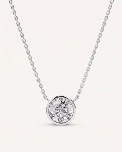 Bezel-Set Lab Diamond Solitaire Necklace (1.00 ct.)