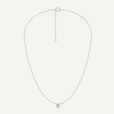 Bezel-Set Lab Diamond Solitaire Necklace (1.00 ct.)