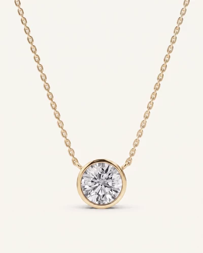 Bezel-Set Lab Diamond Solitaire Necklace (1.00 ct.)