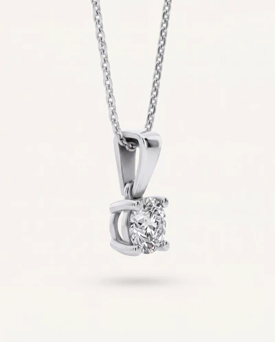 Solitaire Lab Diamond Pendant Necklace (0.50 ct.)