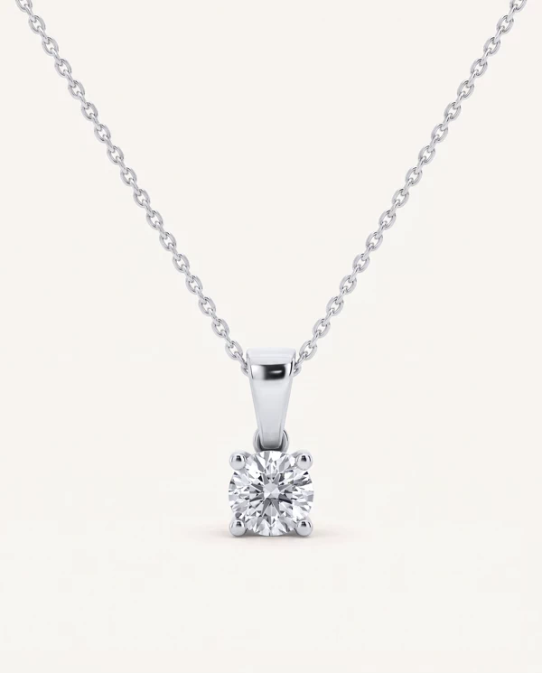 Diamond Necklaces Solitaire Lab Diamond Pendant (0.50 ct.)