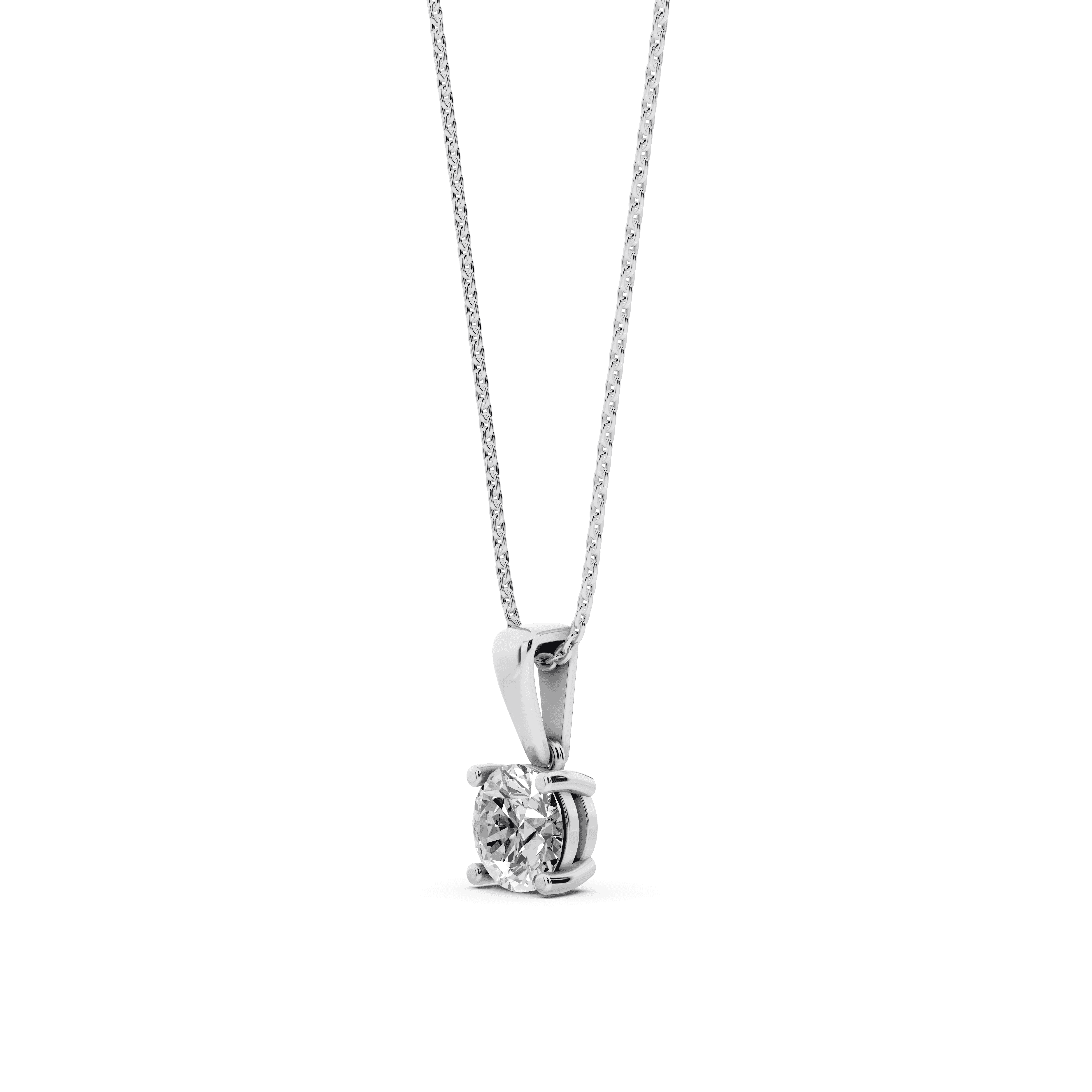 Solitaire Lab Diamond Pendant Necklace (1 ct.)