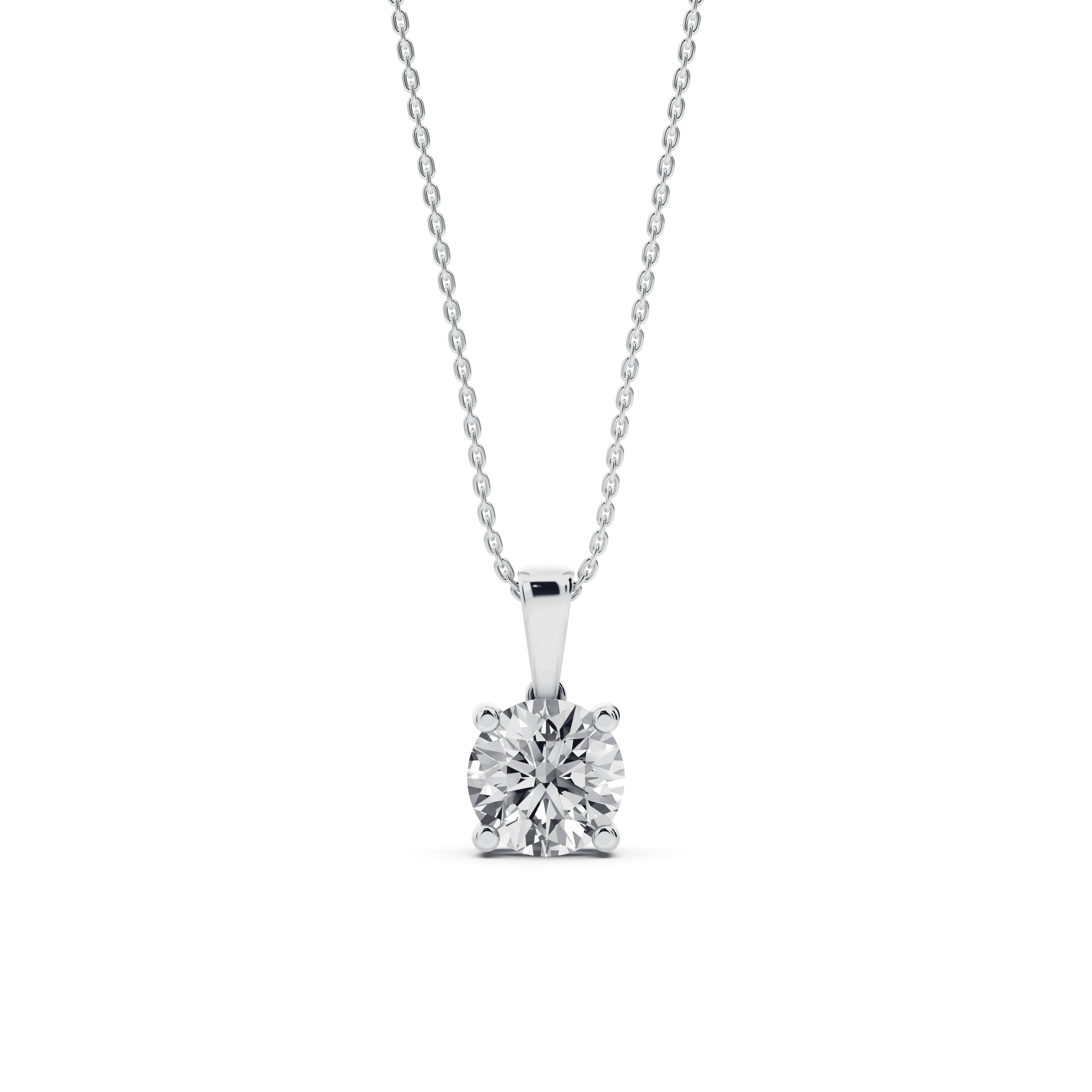 Solitaire Lab Diamond Pendant Necklace (2 ct.)