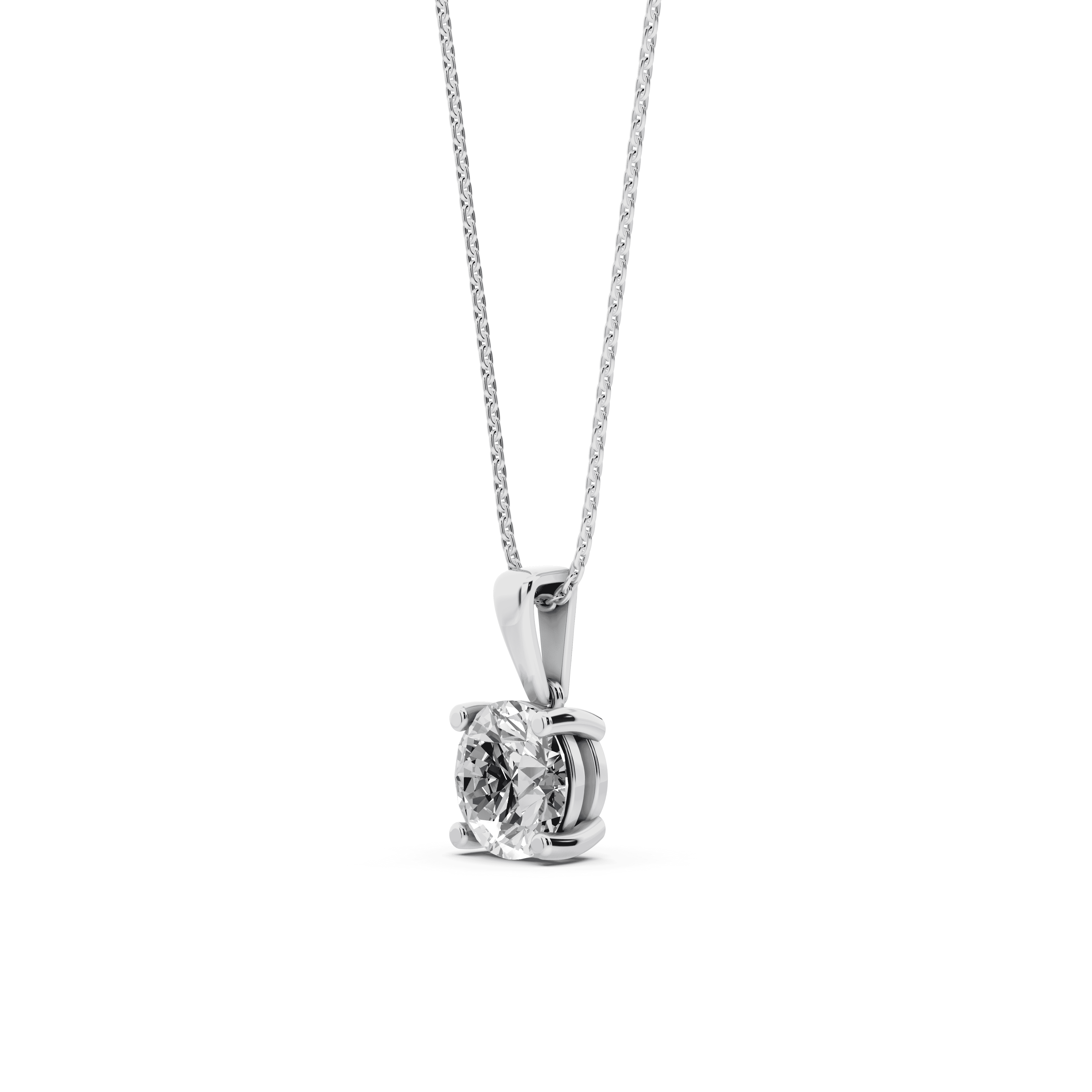 Solitaire Lab Diamond Pendant Necklace (2 ct.)