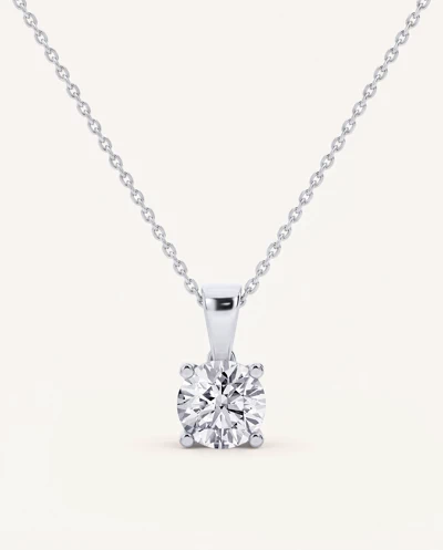 Solitaire Lab Diamond Pendant Necklace (2 ct.)