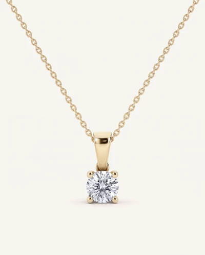 Solitaire Lab Diamond Pendant Necklace (0.50 ct.)