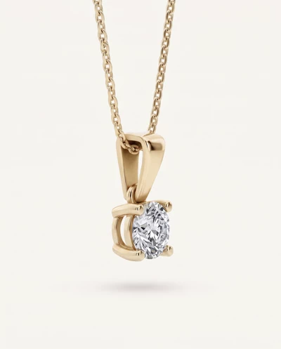 Solitaire Lab Diamond Pendant Necklace (0.50 ct.)
