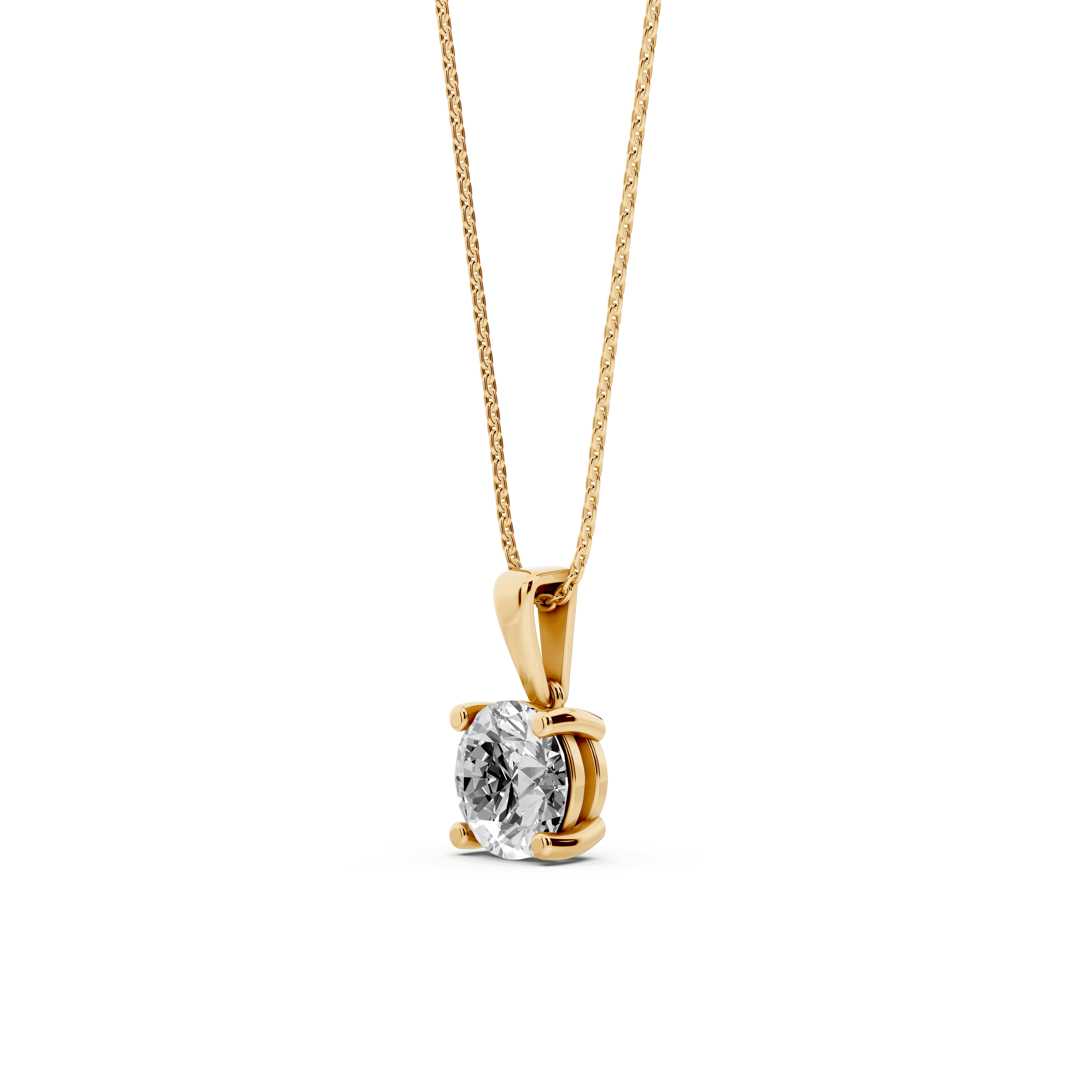 Solitaire Lab Diamond Pendant Necklace (2 ct.)