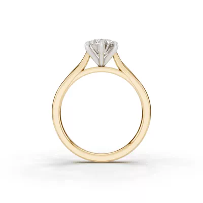 Tradition Cathedral Solitaire 1.50 ct. Oval Lab Engagement Ring (1.8mm)