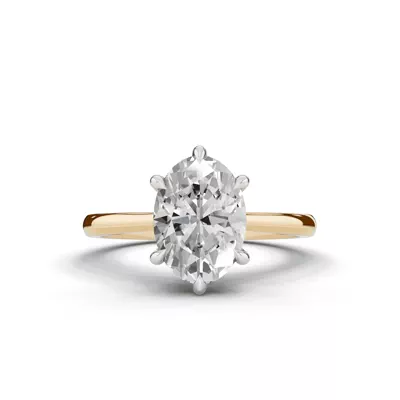 Tradition Cathedral Solitaire 2.00 ct. Oval Lab Engagement Ring (1.8mm)