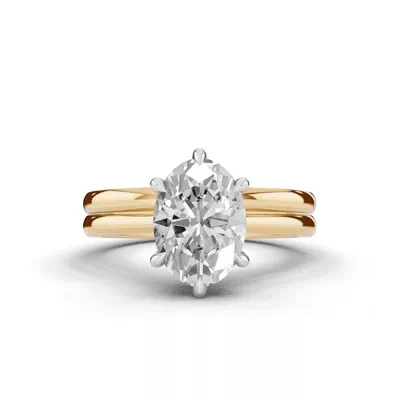 Tradition Cathedral Solitaire 2.00 ct. Oval Lab Engagement Ring (1.8mm)