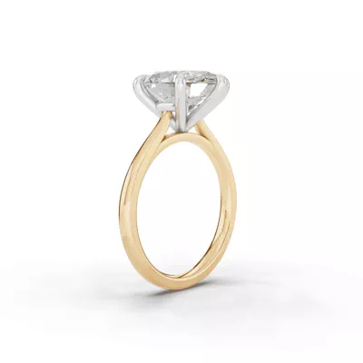 Tradition Cathedral Solitaire 4.00 ct. Oval Lab Engagement Ring (1.8mm)