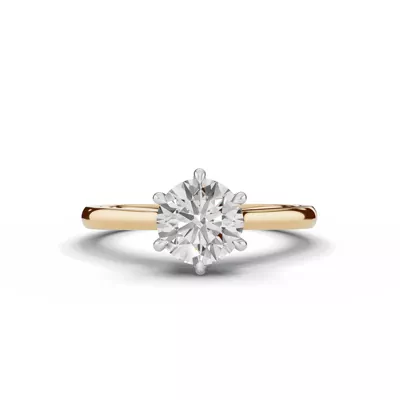 Tradition Cathedral Solitaire 1.00 ct. Round Lab Engagement Ring (1.8mm)