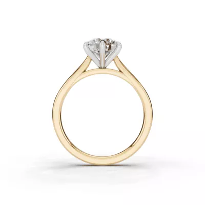 Tradition Cathedral Solitaire 1.50 ct. Round Lab Engagement Ring (1.8mm)