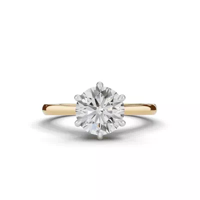 Tradition Cathedral Solitaire 1.50 ct. Round Lab Engagement Ring (1.8mm)