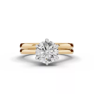Tradition Cathedral Solitaire 1.50 ct. Round Lab Engagement Ring (1.8mm)