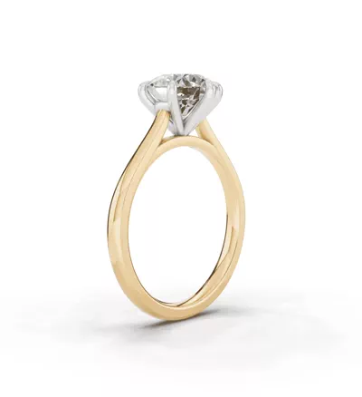 Tradition Cathedral Solitaire 2.00 ct. Round Lab Engagement Ring (1.8mm)