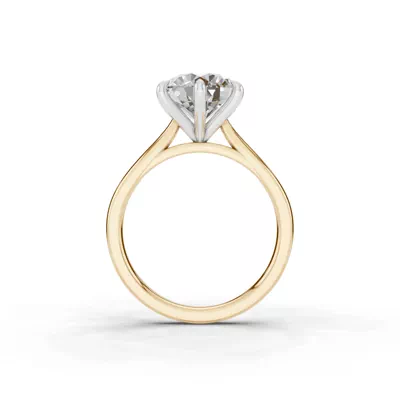 Tradition Cathedral Solitaire 3.00 ct. Round Lab Engagement Ring (1.8mm)