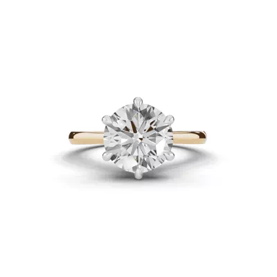 Tradition Cathedral Solitaire 3.00 ct. Round Lab Engagement Ring (1.8mm)