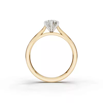 Tradition Cathedral Solitaire 1.00 ct. Oval Lab Engagement Ring (2.2mm)