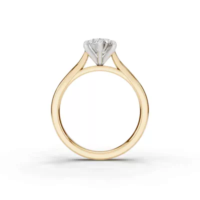 Tradition Cathedral Solitaire 1.50 ct. Oval Lab Engagement Ring (2.2mm)